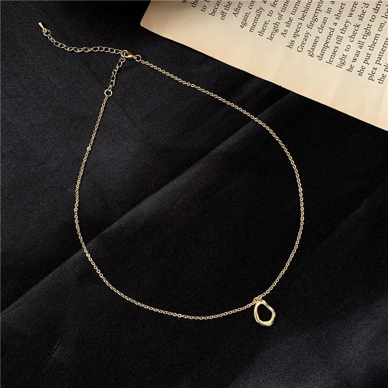 Design Feels Irregular Geometry Pendant Necklace