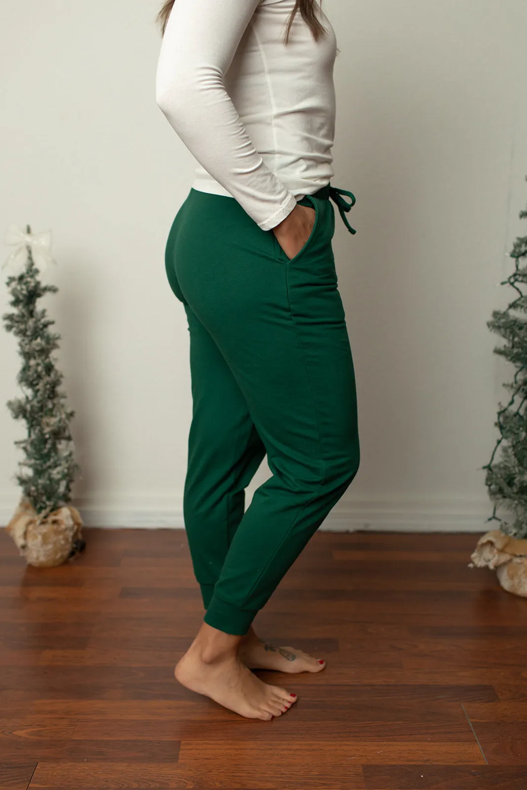 Dk Green Lightweight Jogger Pants (SM-3X)