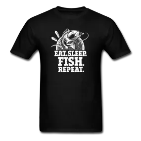 Eat. Sleep. Fish. Repeat. Men's Funny T-Shirt