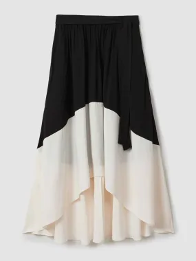 Emma colourblock midi skirt