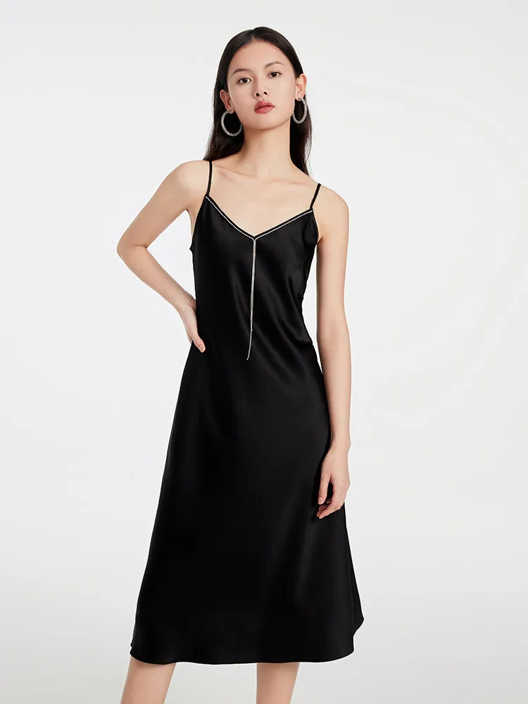 EP YAYING Black Strappy Dress