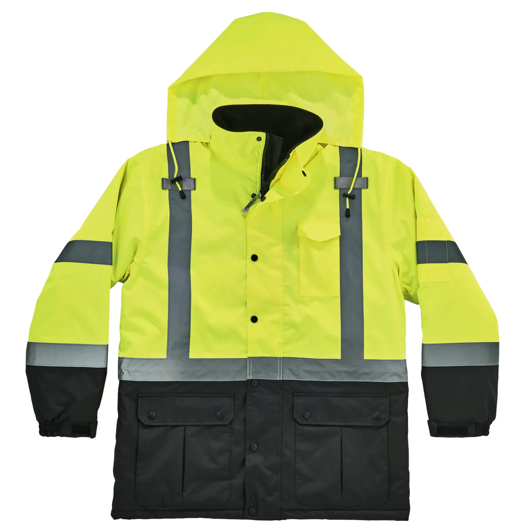 Ergodyne 25569 GloWear 8384 Type R Class 3 Thermal Parka, 5XL, HV Lime