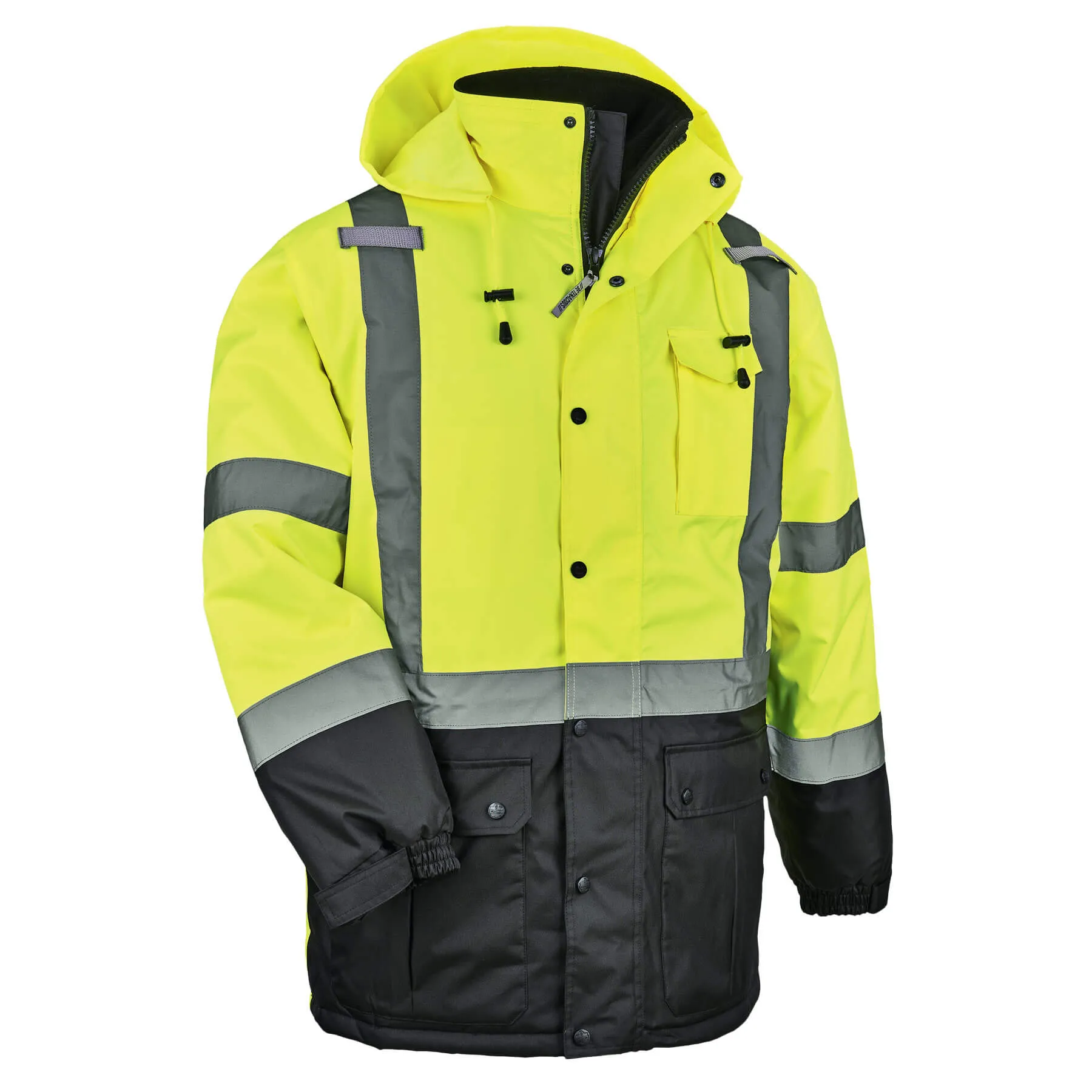 Ergodyne 25569 GloWear 8384 Type R Class 3 Thermal Parka, 5XL, HV Lime