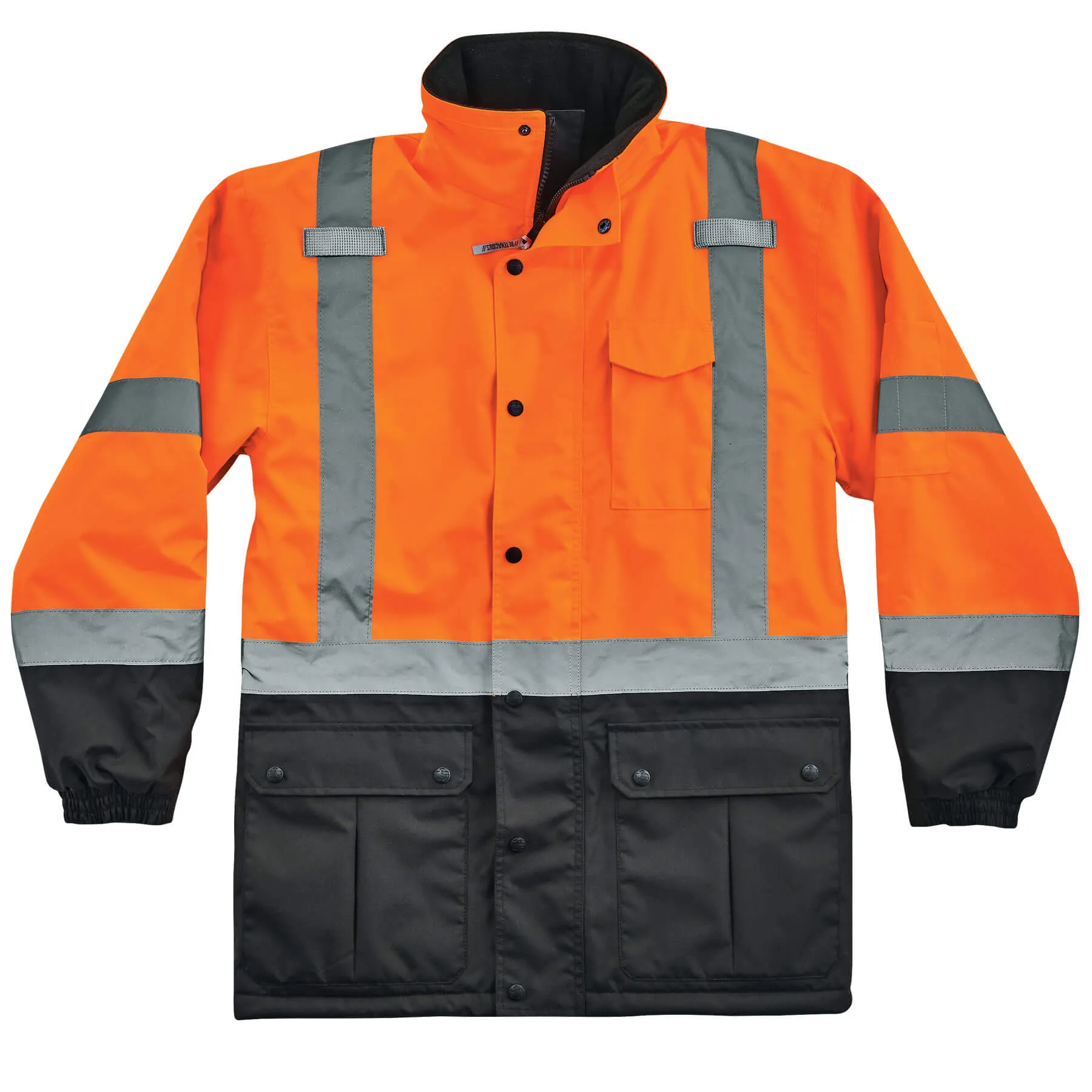 Ergodyne 25576 GloWear 8384 Type R Class 3 Thermal Parka, 2XL, HV Orange