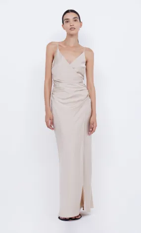 ETERNITY V MAXI DRESS - SAND