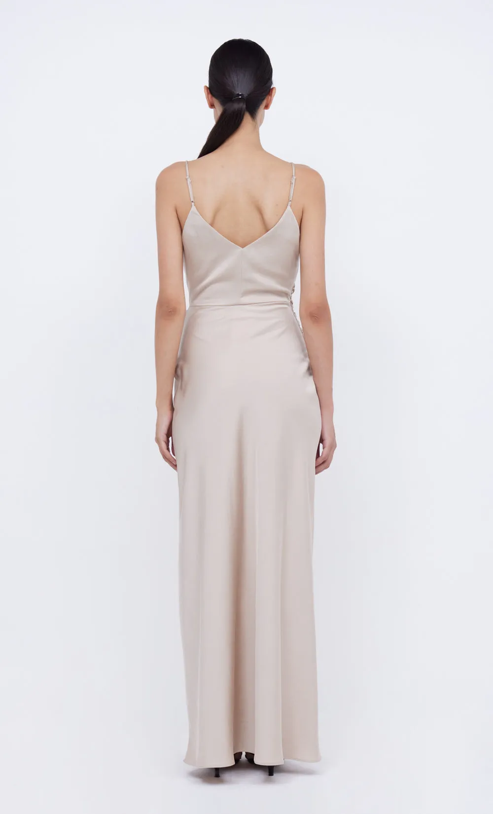 ETERNITY V MAXI DRESS - SAND