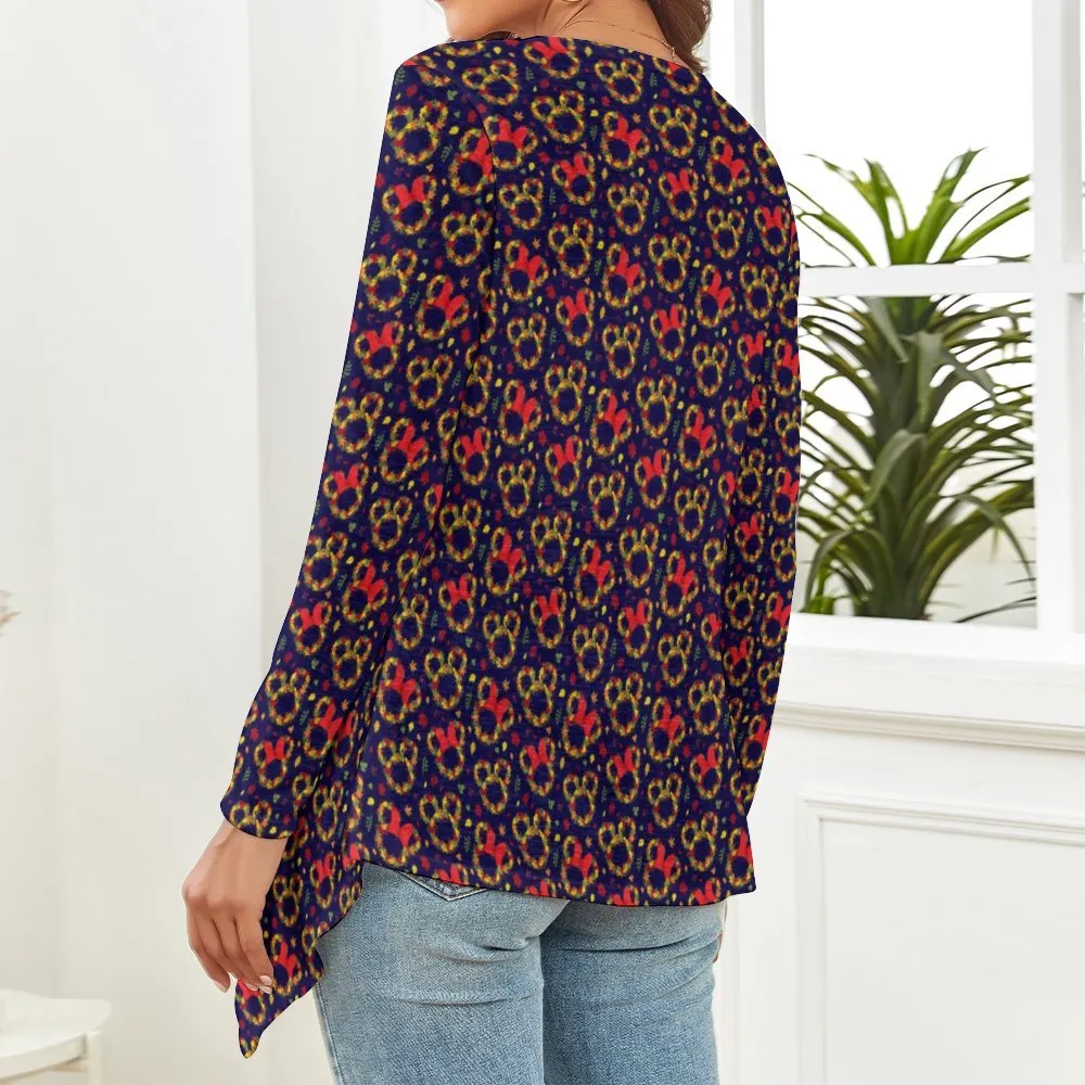 Fall Leaves Women's Short Cardigan