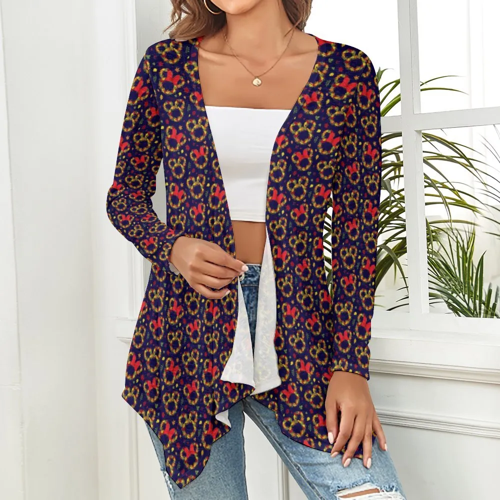 Fall Leaves Women's Short Cardigan