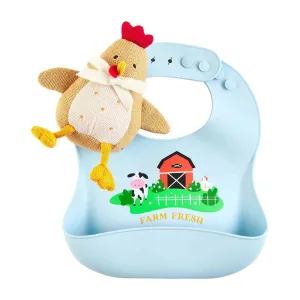 Farm Bib and Rattle Sets