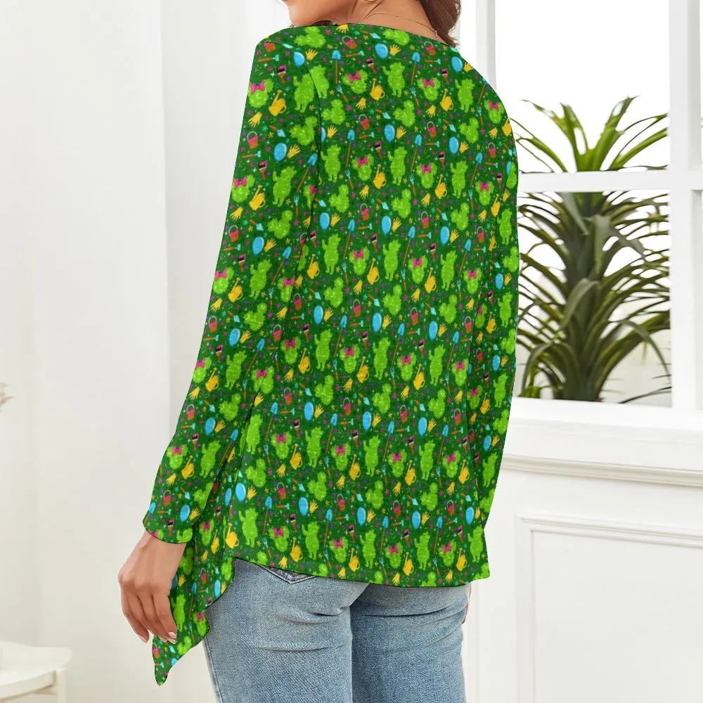 Flower And Garden Women's Short Cardigan