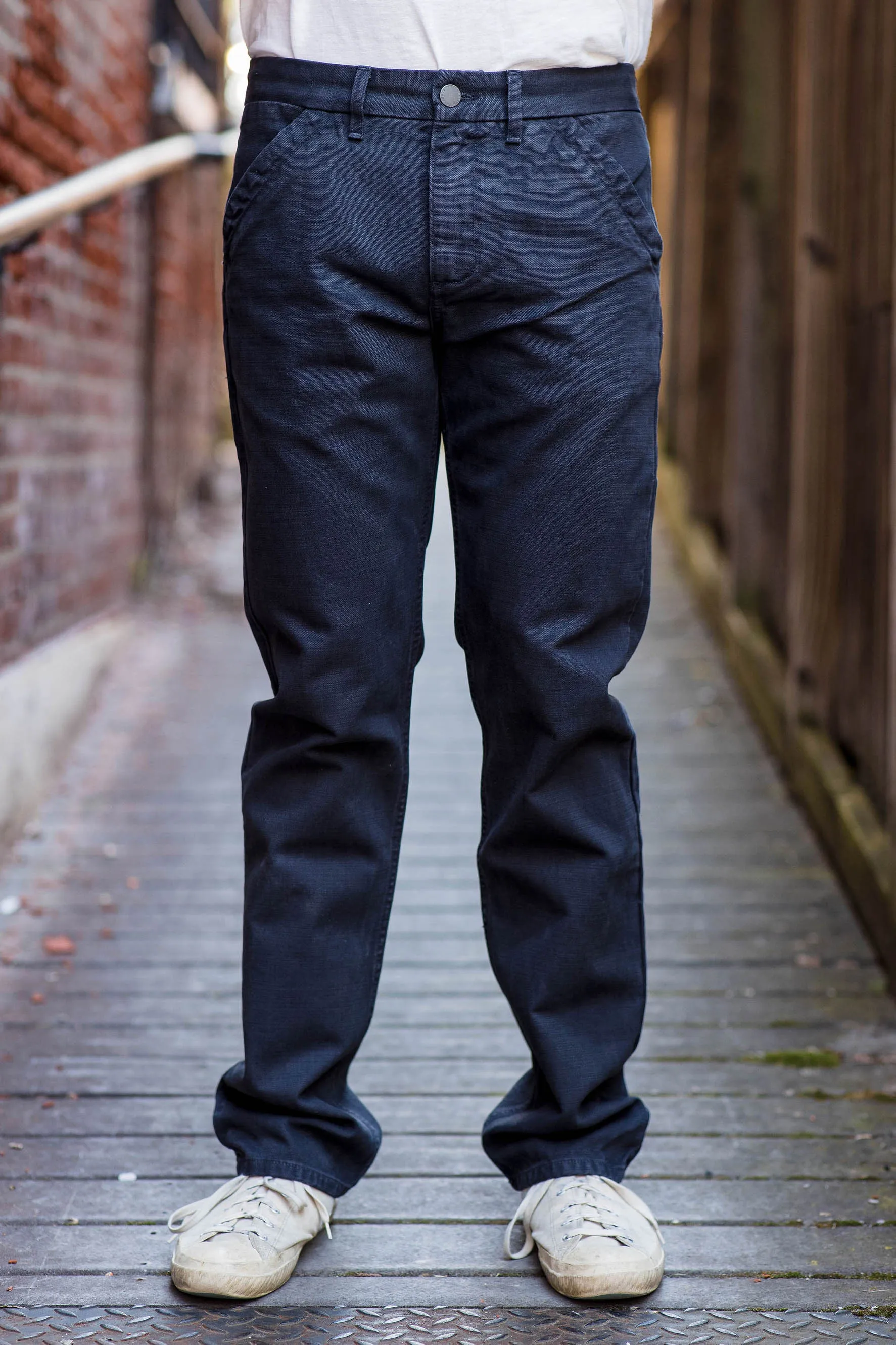 Freenote Cloth Workers Chino Slim Fit - 14oz Slub Black