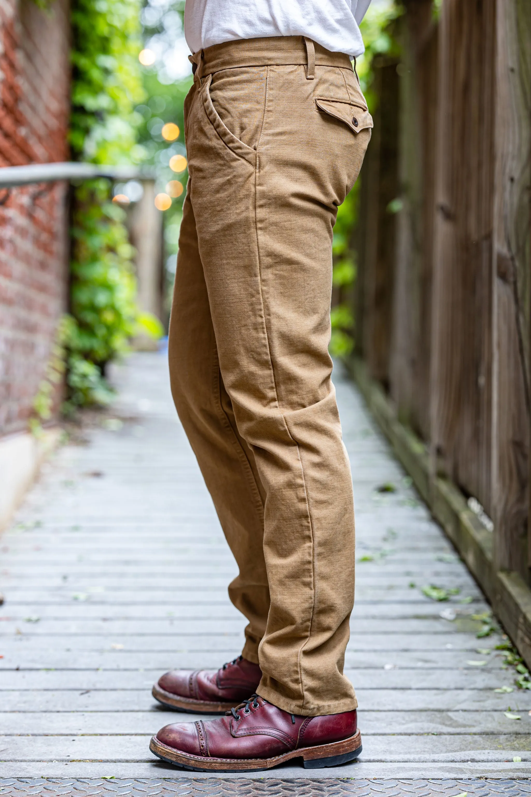 Freenote Cloth Workers Chino Slim Fit - 14oz Slub Tan