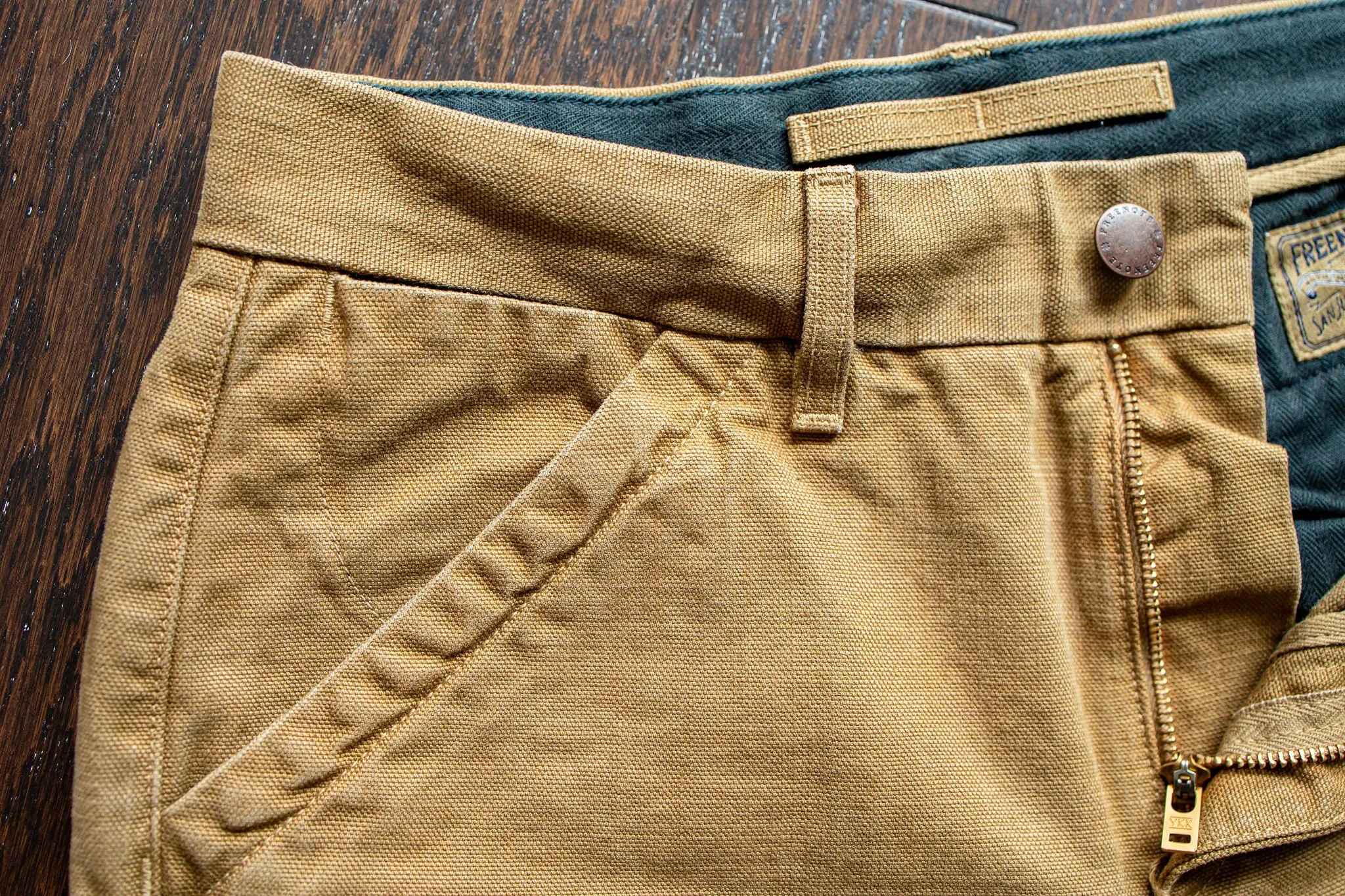 Freenote Cloth Workers Chino Slim Fit - 14oz Slub Tan