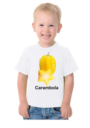 Fruit Theme T-Shirt for Kids Fancy Dress Costume Carambola