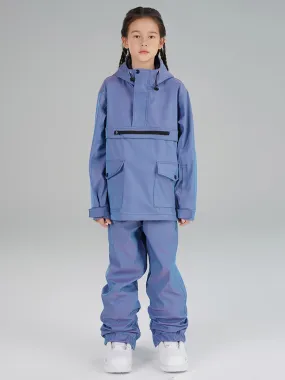 Girls Insulated Cargo Snowsuits