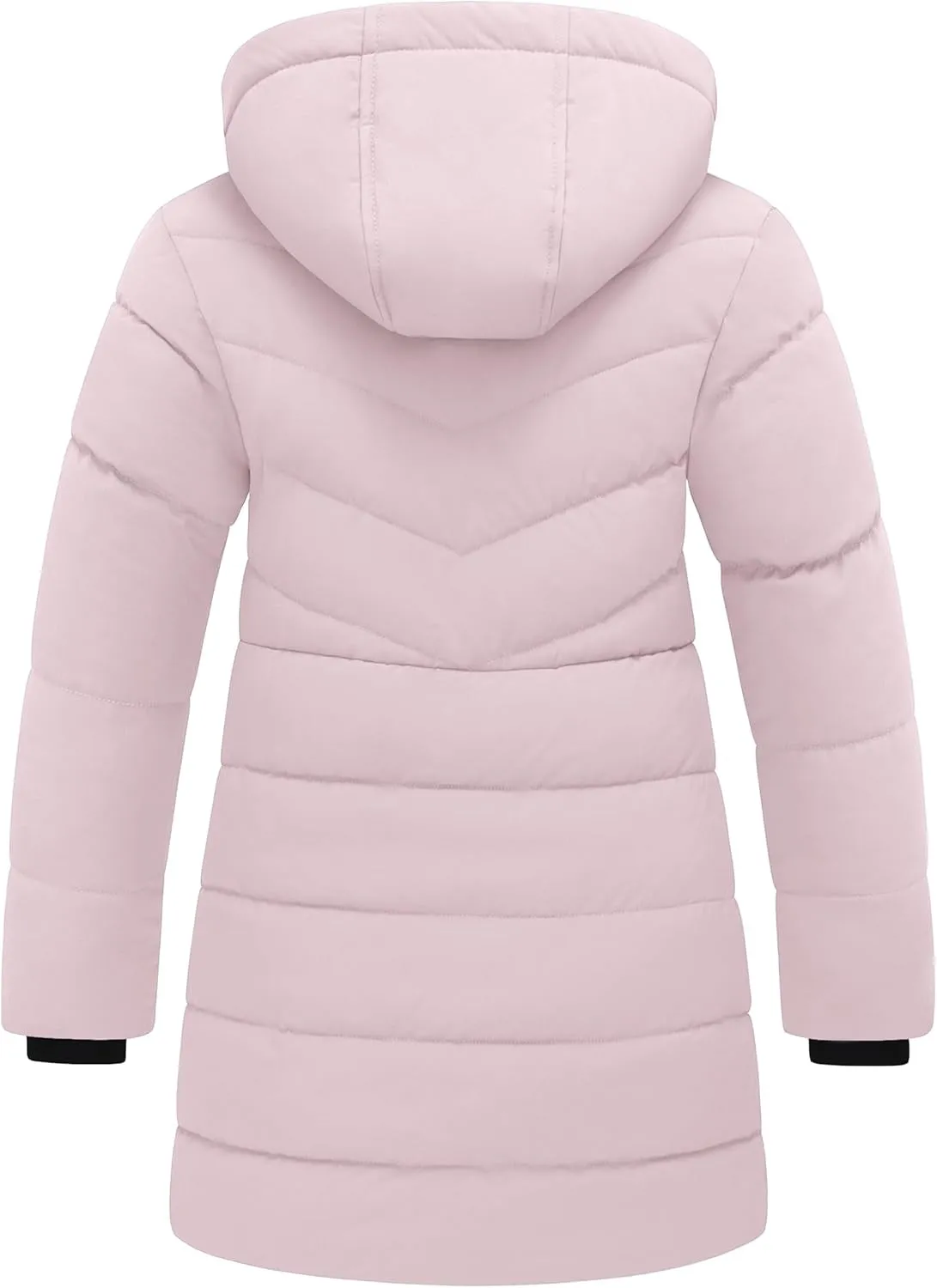 Girl'S Puffer Jacket Warm Insulated Winter Coat Lightweight Water-Resistant Padded Parka with Hood