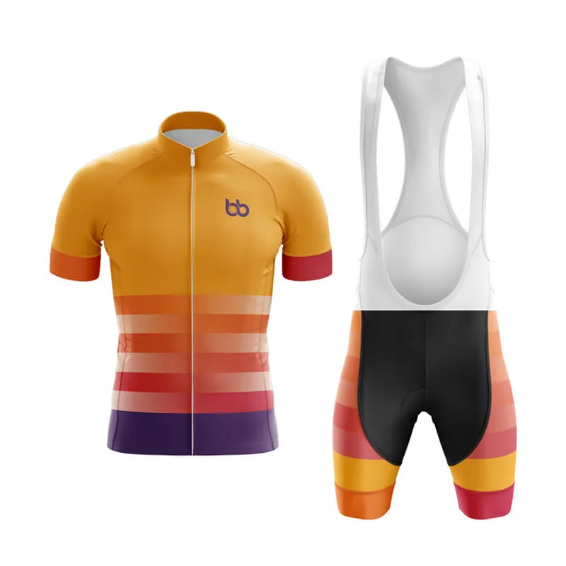 Gradient Frequency Club Cycling Kit (Orange-Red-Violet)