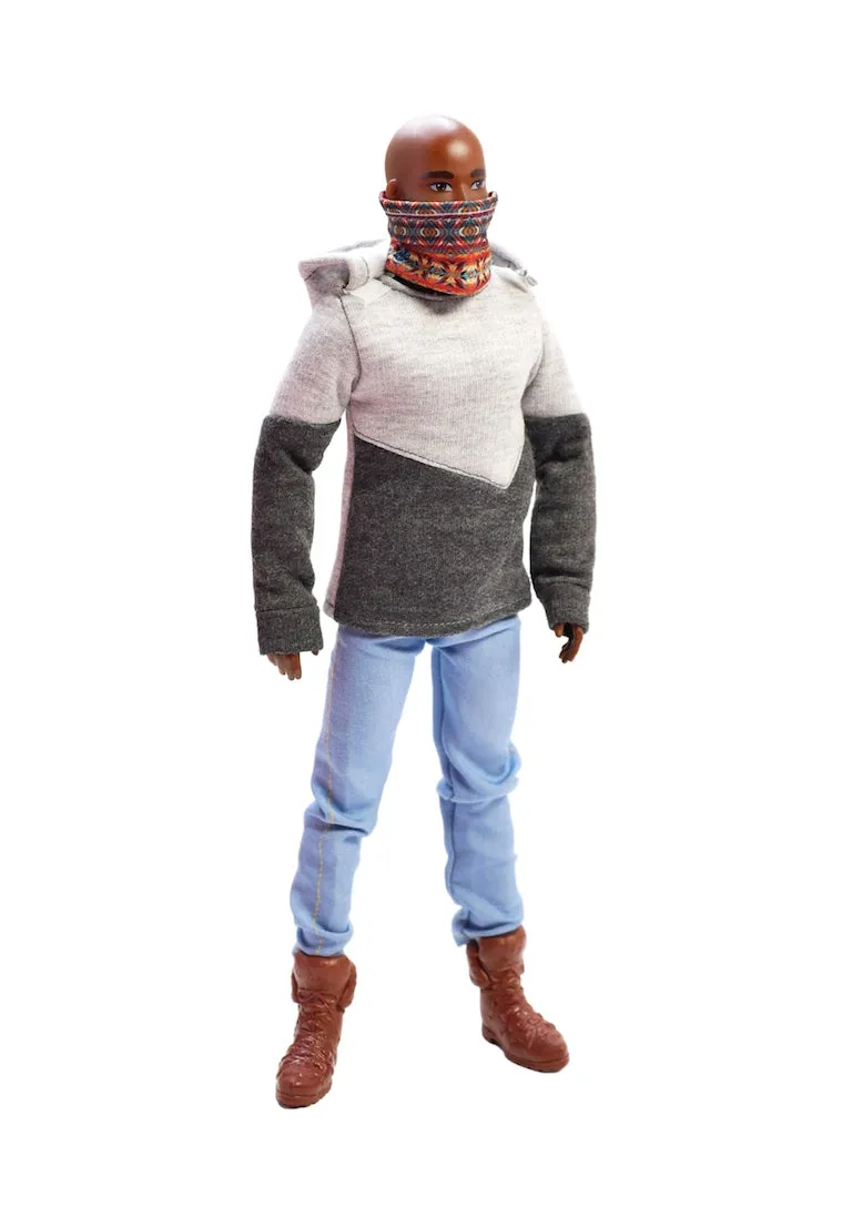 Gray Day Chillin’ Hoodie Sweater with Aztec Gaiter Fashion Pack