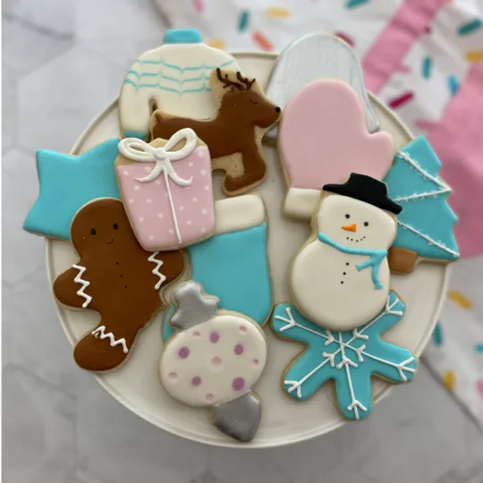 Handstand Kitchen | Winter Wonderland 12 Piece Cookie Cutters (open box)