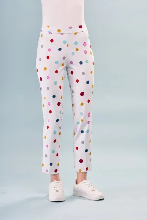 Happy Dots Stretch Slim Pants