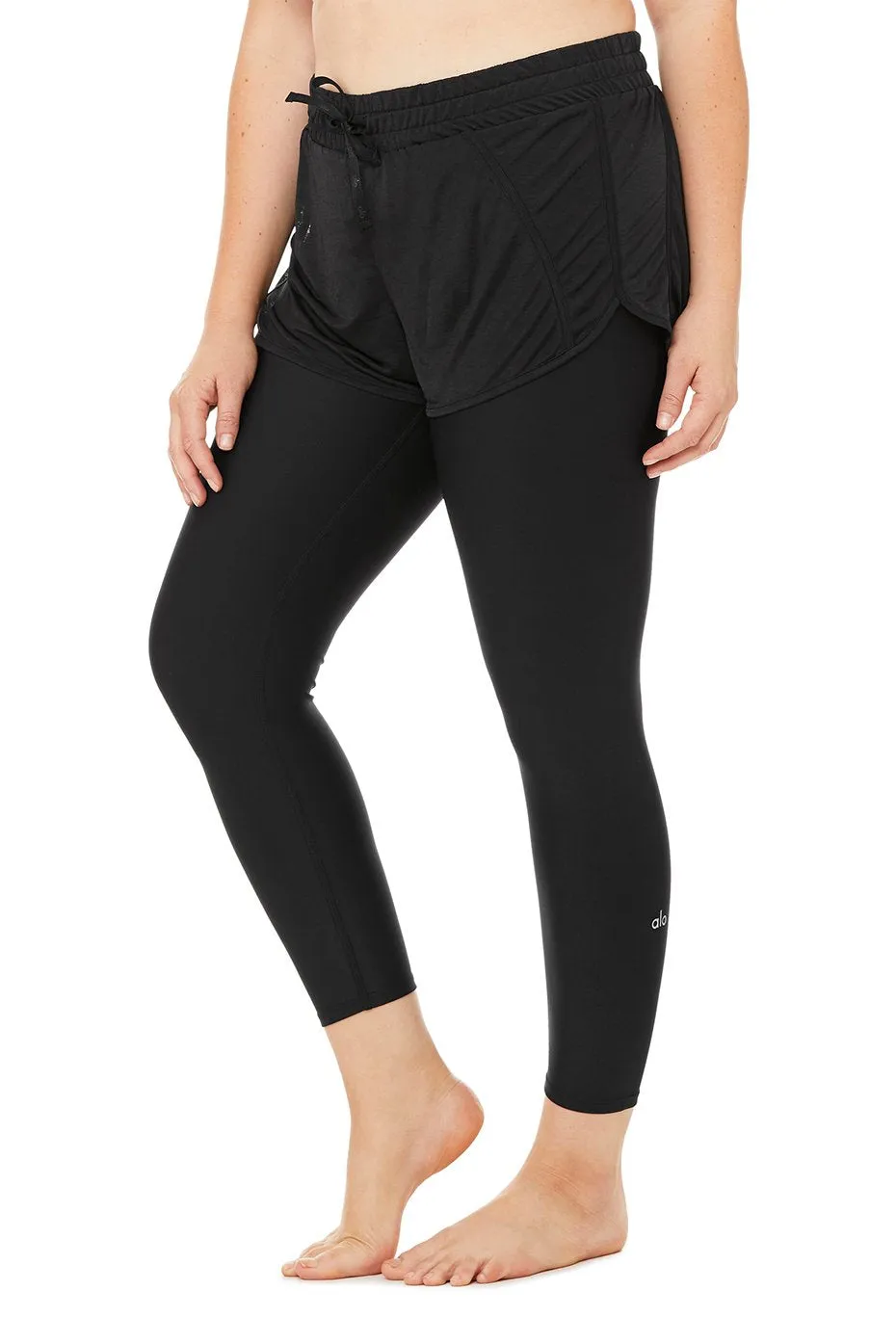 High-Waist 2-In-1 Capri