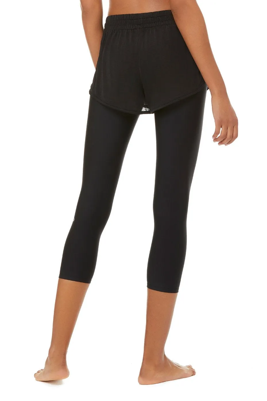 High-Waist 2-In-1 Capri