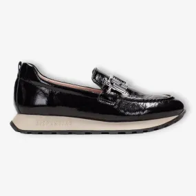 Hispanitas Sport Moccasin Loira Black with Maxi Buckle and TRIFLOW