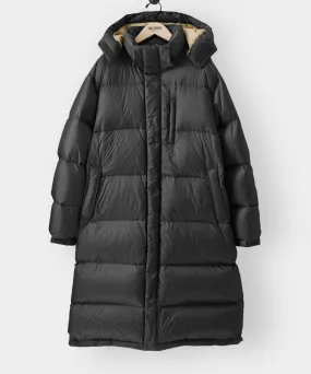 Italian Long Tech Down Parka in Black