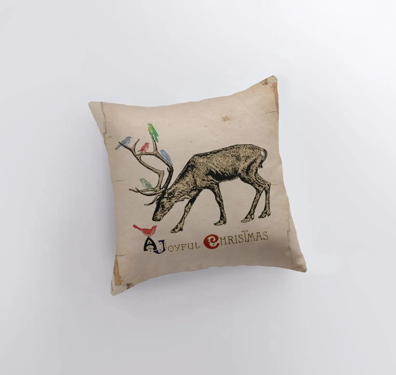 Joyful Christmas Reindeer | Throw Pillows | Christmas Pillow | Christmas Gift | Home Decor | Christmas Throw Pillows | Christmas Home Decor