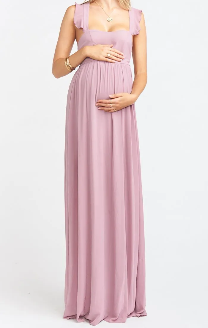 June Maxi Dress ~ Antique Rose Chiffon