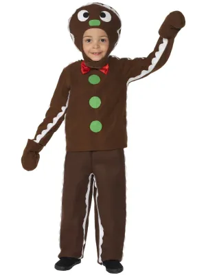 Kid's Costume - Brown Little Gingerbread Man Costume