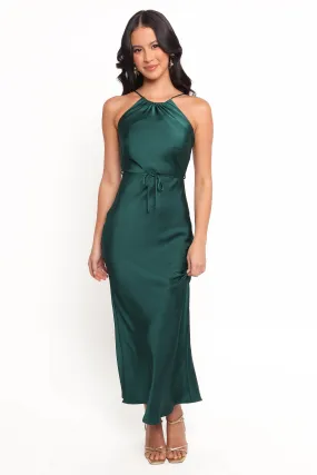 Liana Midi Dress - Emerald Green