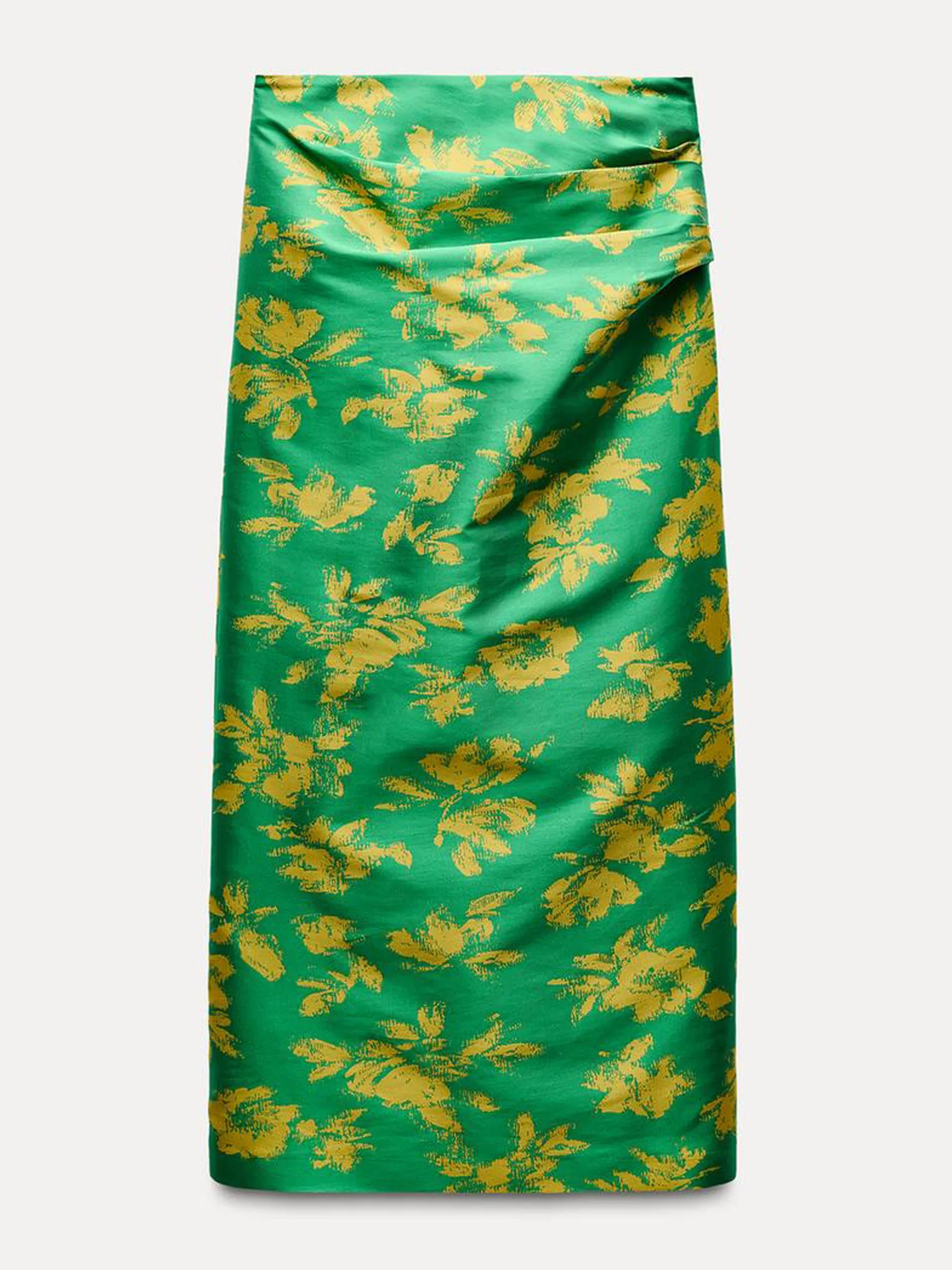 Limited edition printed midi skirt