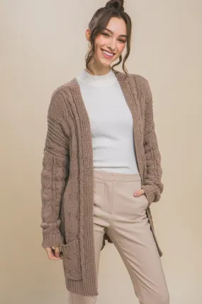 Lisa Cable Knit Cardigan T