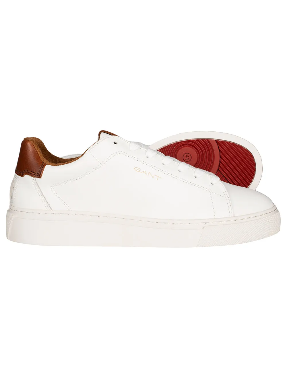 McJulien Leather Sneakers White Cognac