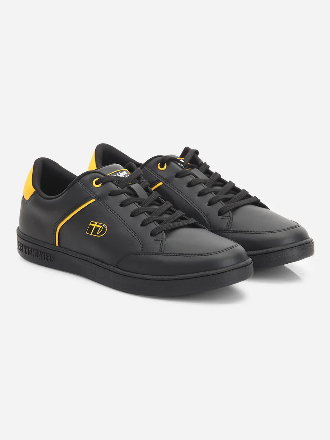 Men's Black Lace Up Casual Sneaker (ID3070)