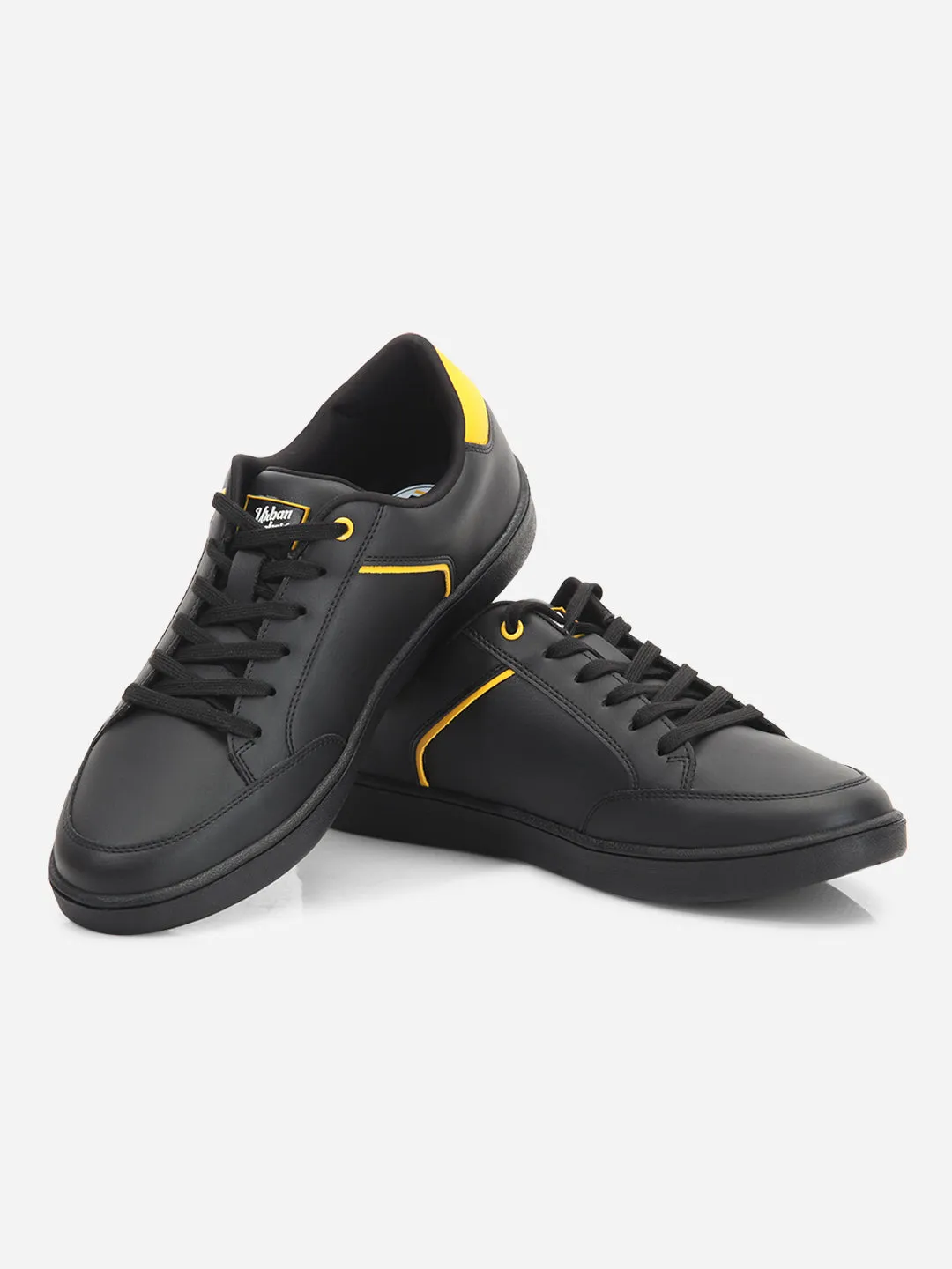 Men's Black Lace Up Casual Sneaker (ID3070)