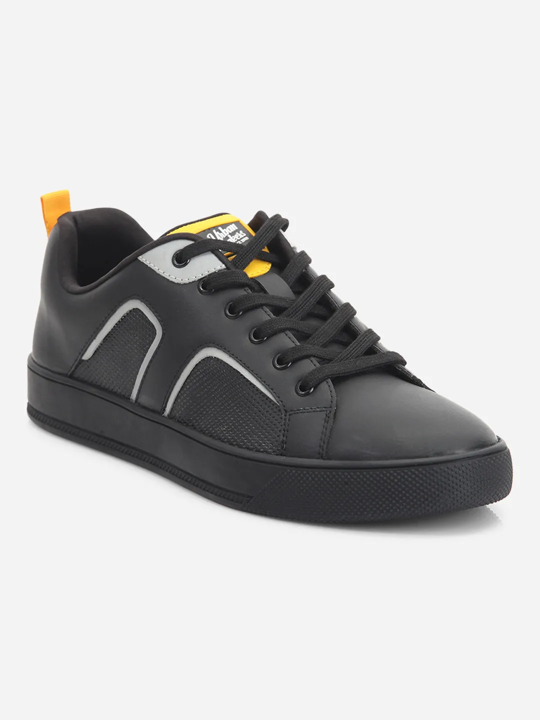 Men's Black Lace Up Smart Casual Sneaker (ID3076)