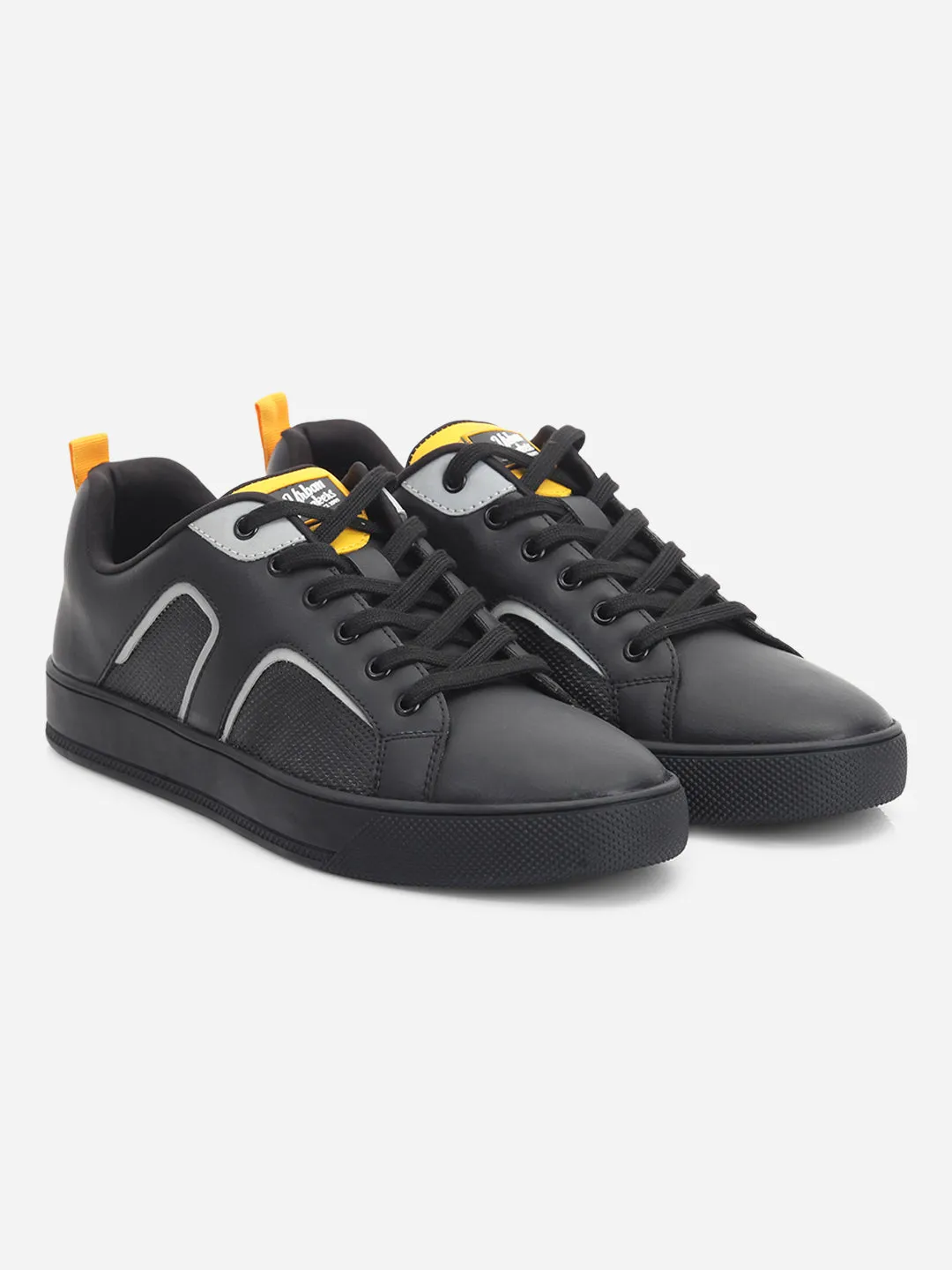 Men's Black Lace Up Smart Casual Sneaker (ID3076)