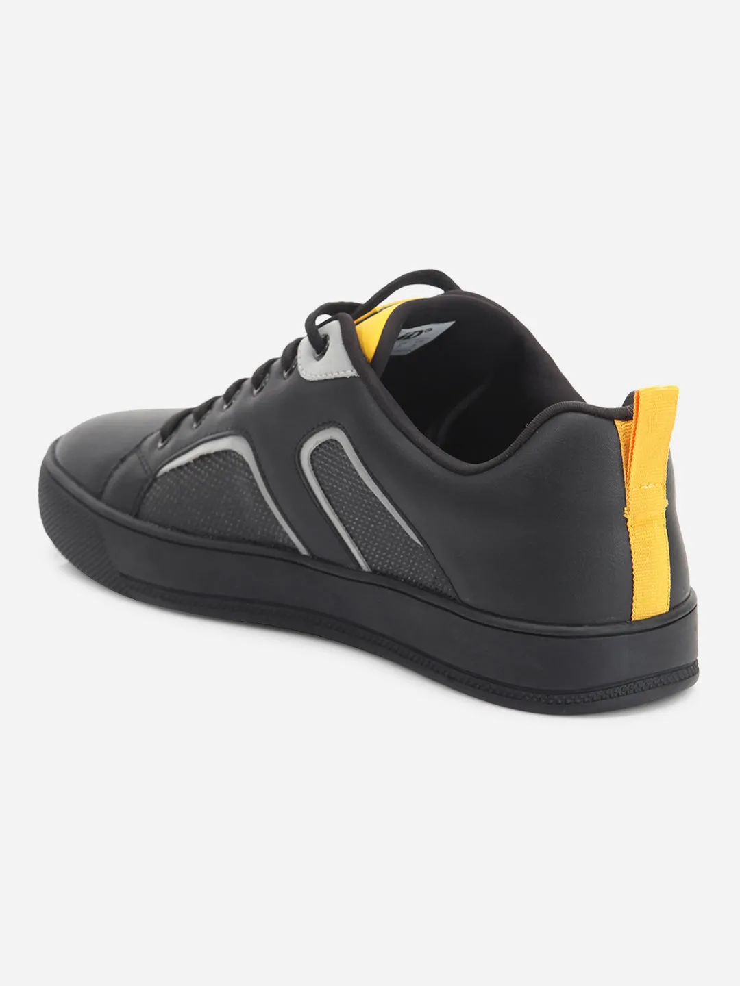 Men's Black Lace Up Smart Casual Sneaker (ID3076)