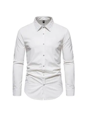 Men's Corduroy Long Sleeve Casual Shirt