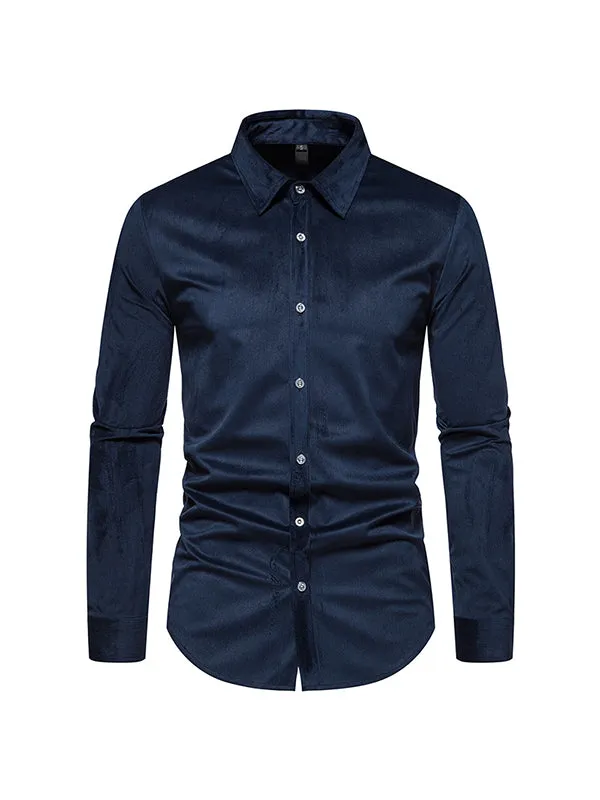 Men's Corduroy Long Sleeve Casual Shirt