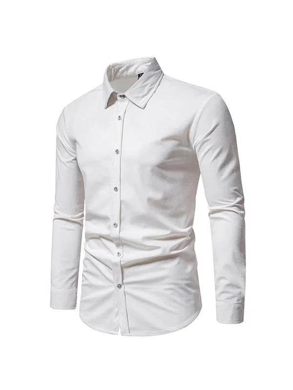 Men's Corduroy Long Sleeve Casual Shirt