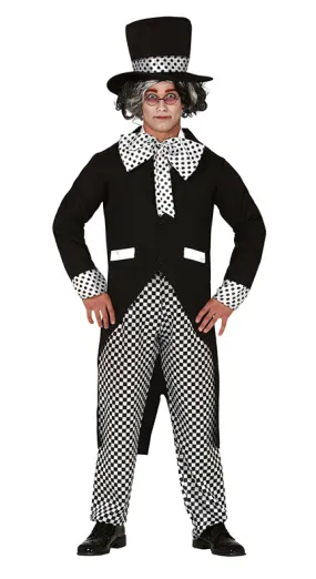 Mens Crazy Hatter Alice in Wonderland Costume