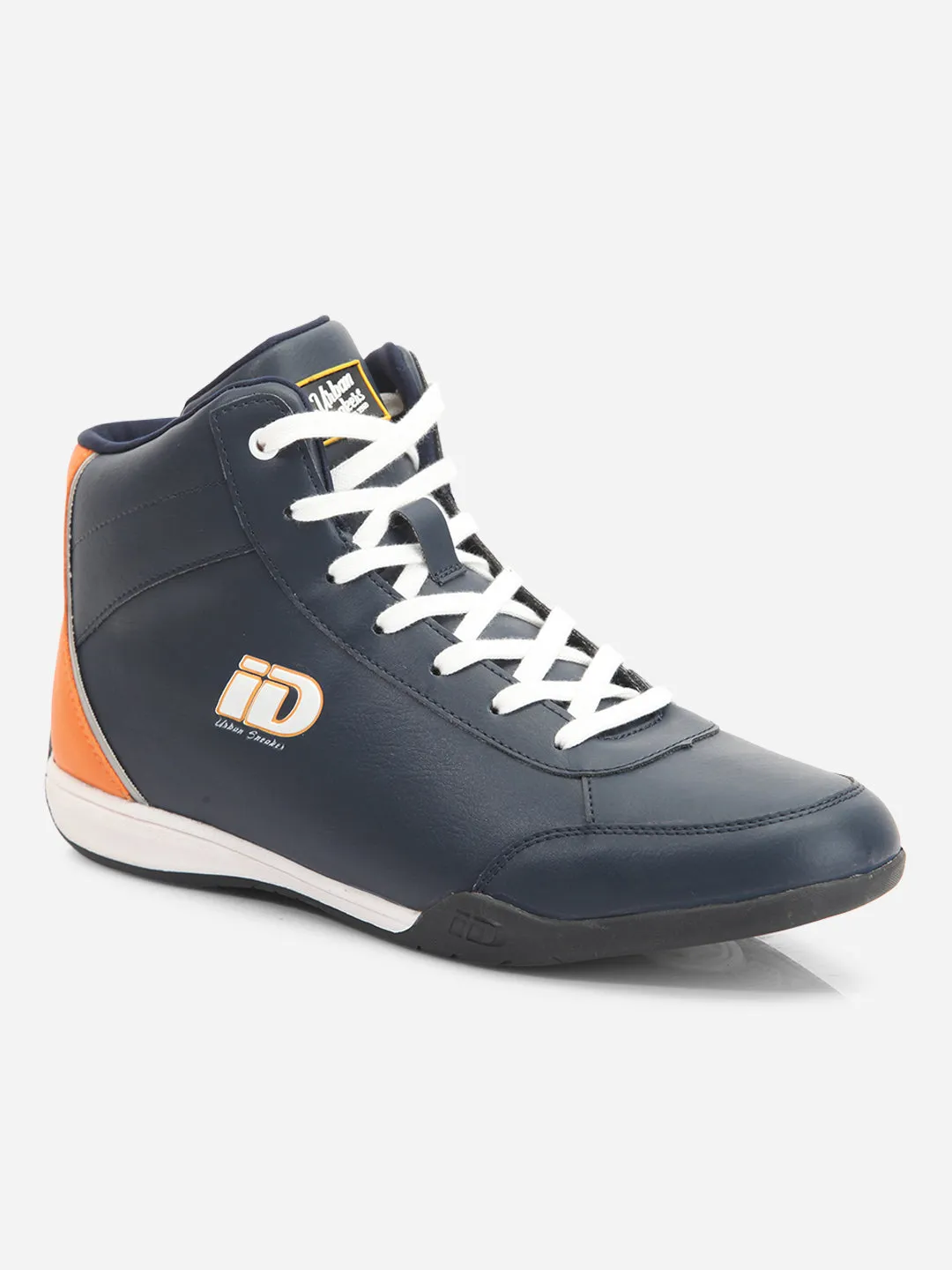 Men's Navy Urban Casual Ankle Height Lace Up Sneaker (ID3079)