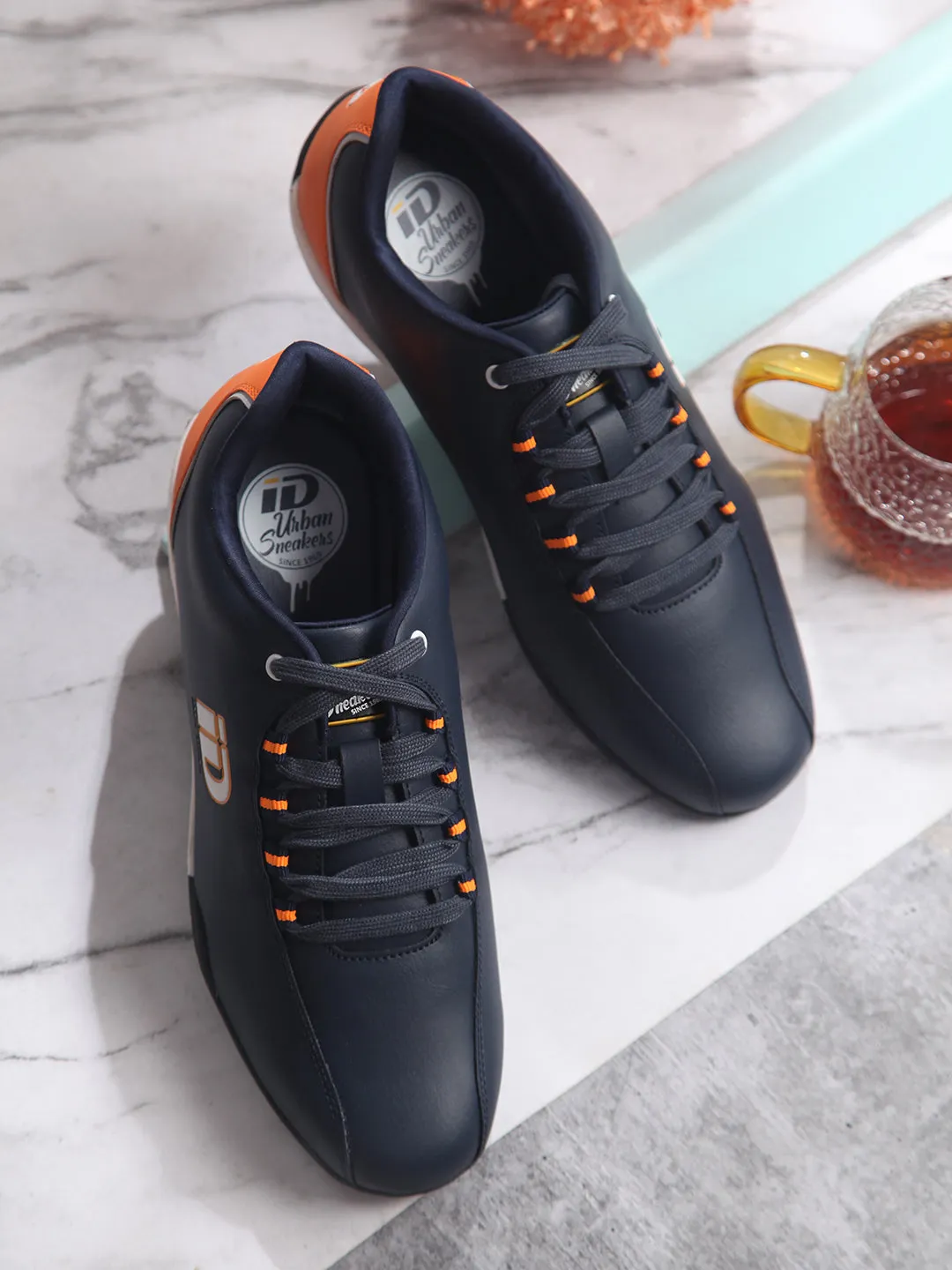 Men's Navy Urban Casual Lace Up Sneaker (ID3078)