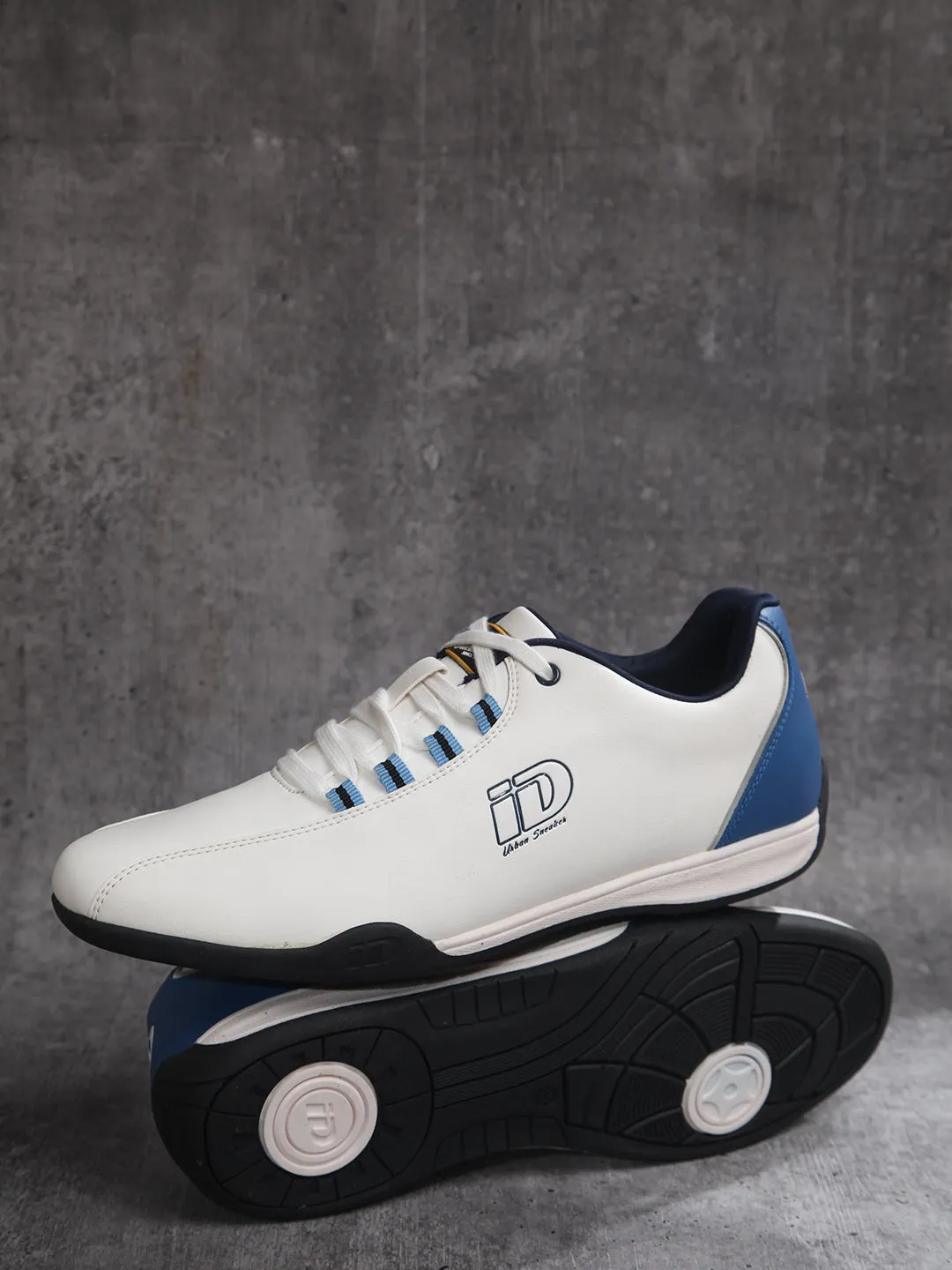 Men's White Urban Casual Lace Up Sneaker (ID3078)