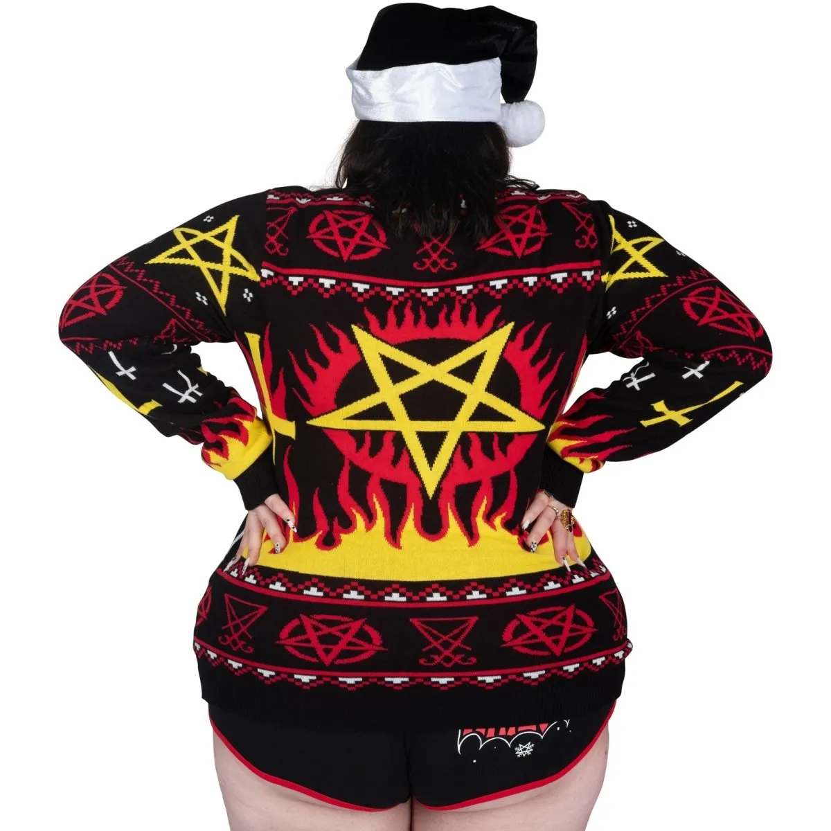 Metal Church Fire Knit Christmas Sweater