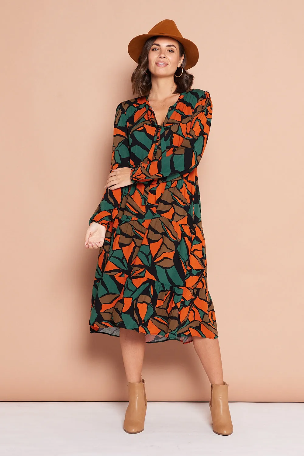 Misha Dress - Desert Botanical