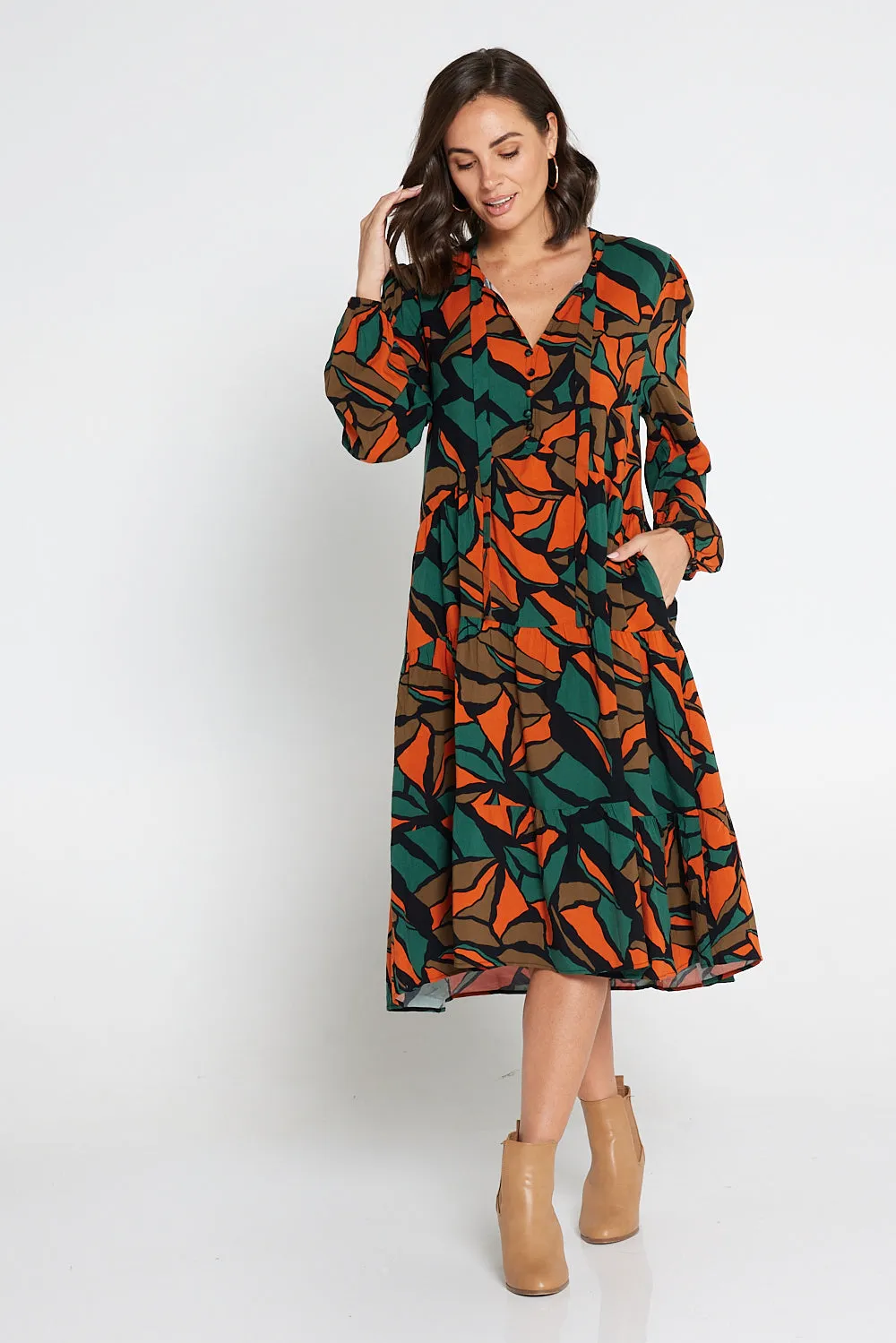 Misha Dress - Desert Botanical